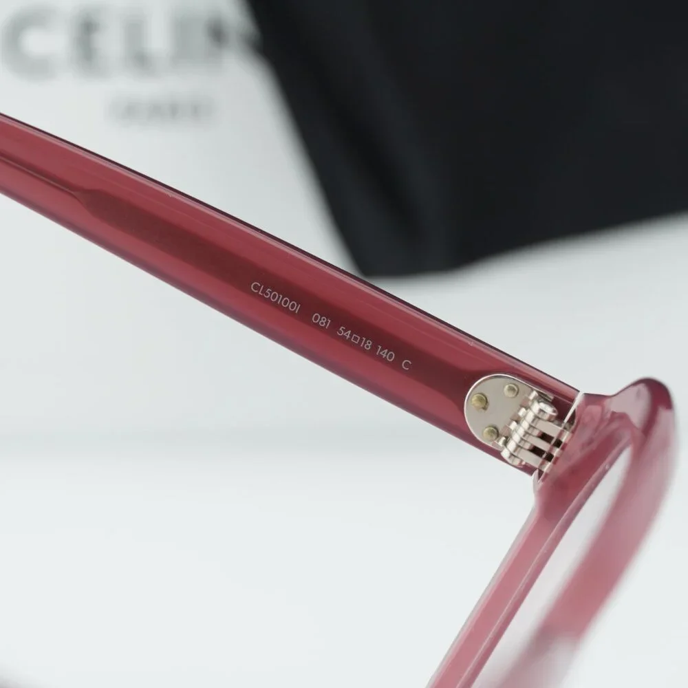 Celine CL50100I 081 Geometric Eyeglasses - Milky Violet 54mm - Picture 6 of 7